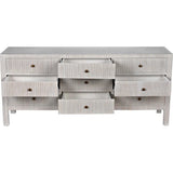 Conrad Wood White Dresser With 9 Drawers