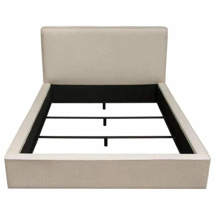 Contemporary Brown Low Profile Bed Frame - LOOMLAN - Diamond Sofa - Beds