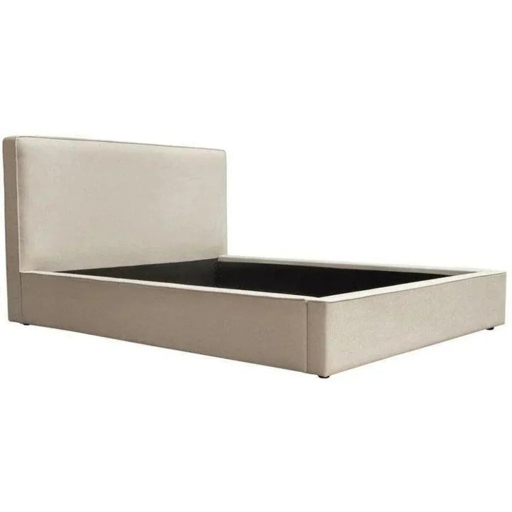 Contemporary Brown Low Profile Bed Frame - LOOMLAN - Diamond Sofa - Beds