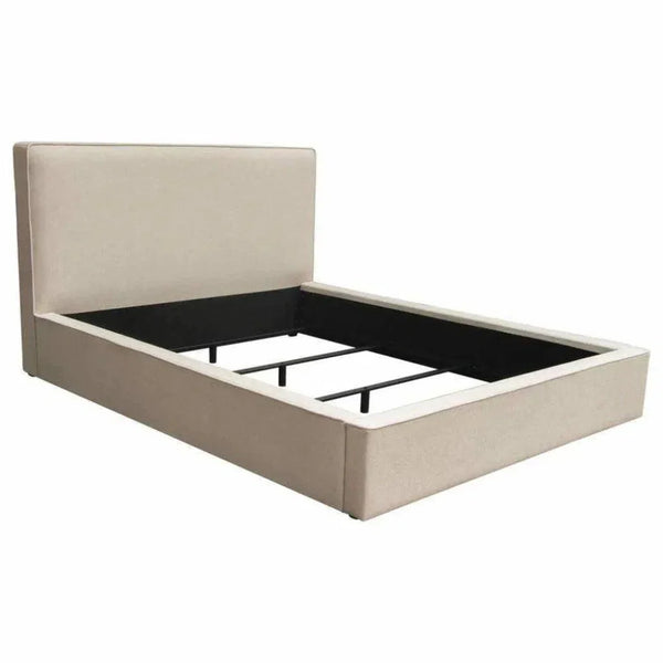 Contemporary Brown Low Profile Bed Frame - LOOMLAN - Diamond Sofa - Beds