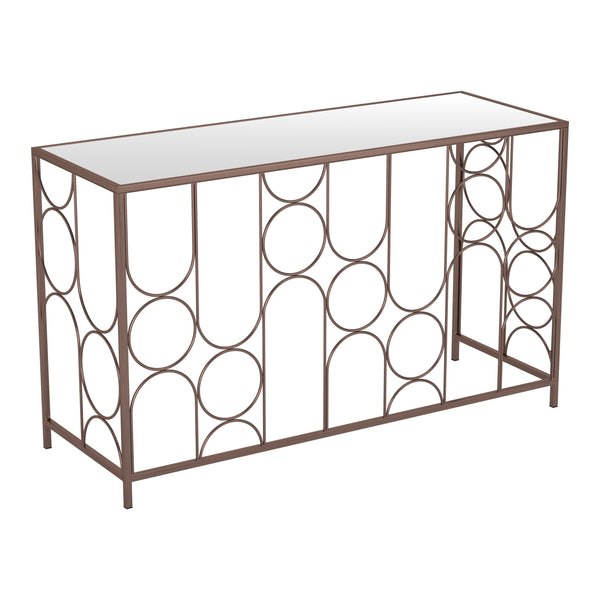 Convale Console Table Bronze-Console Tables-Zuo Modern-LOOMLAN