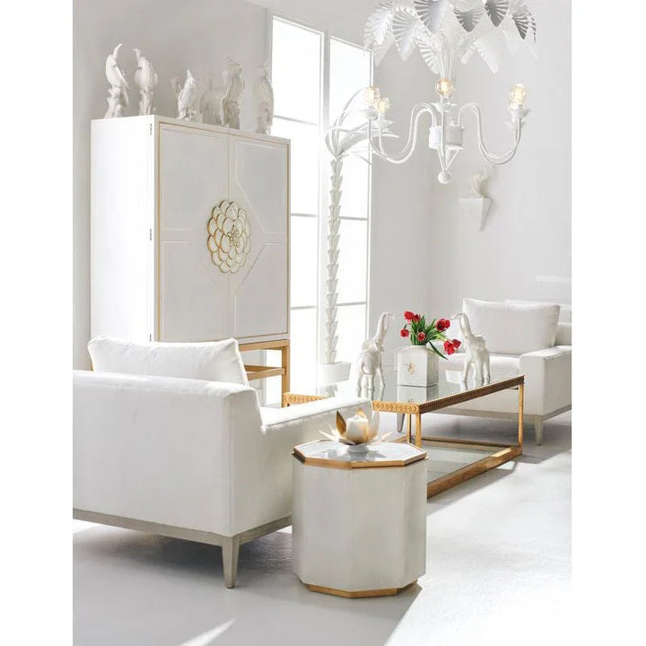 Copas Mirrored Top Rectangular Cocktail Table - LOOMLAN - Chelsea House - Coffee Tables