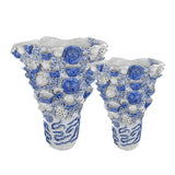 Coral Reef Nature-Inspired Ceramic Vase-Vases & Jars-Currey & Co-LOOMLAN