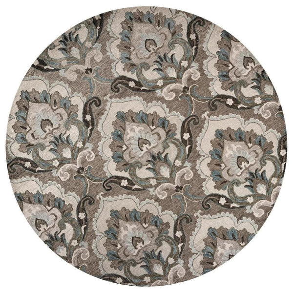 Cord Brown Round Area Rugs For Dining Room - LOOMLAN - LOOMLAN - Area Rugs