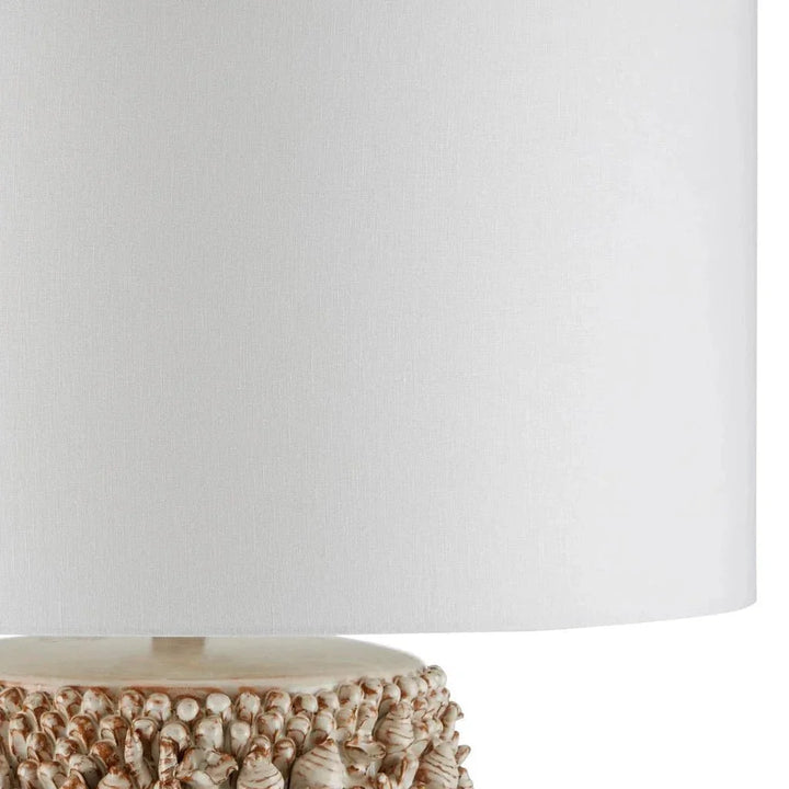 Corfu Ivory Coastal Textured Table Lamp - LOOMLAN - Currey & Co - Table Lamps