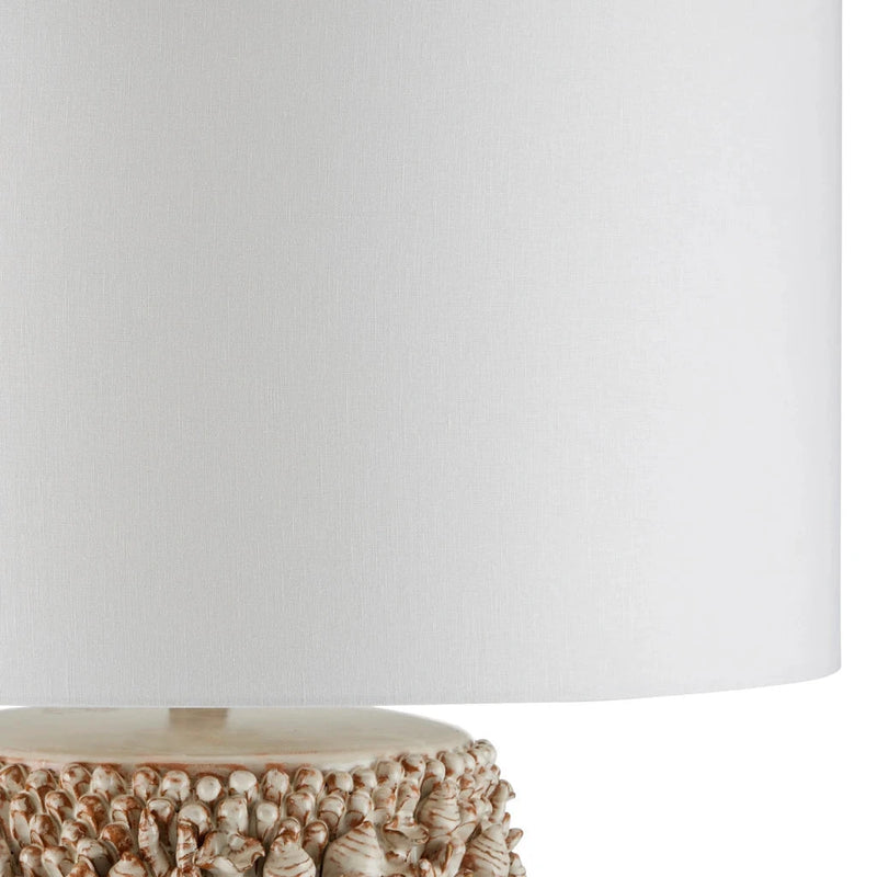 Corfu Ivory Coastal Textured Design Table Lamp