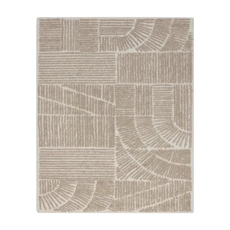 Corinthia Abstract Designed Hand-Woven Rug-Area Rugs-SUNPAN-8' X 10'-LOOMLAN