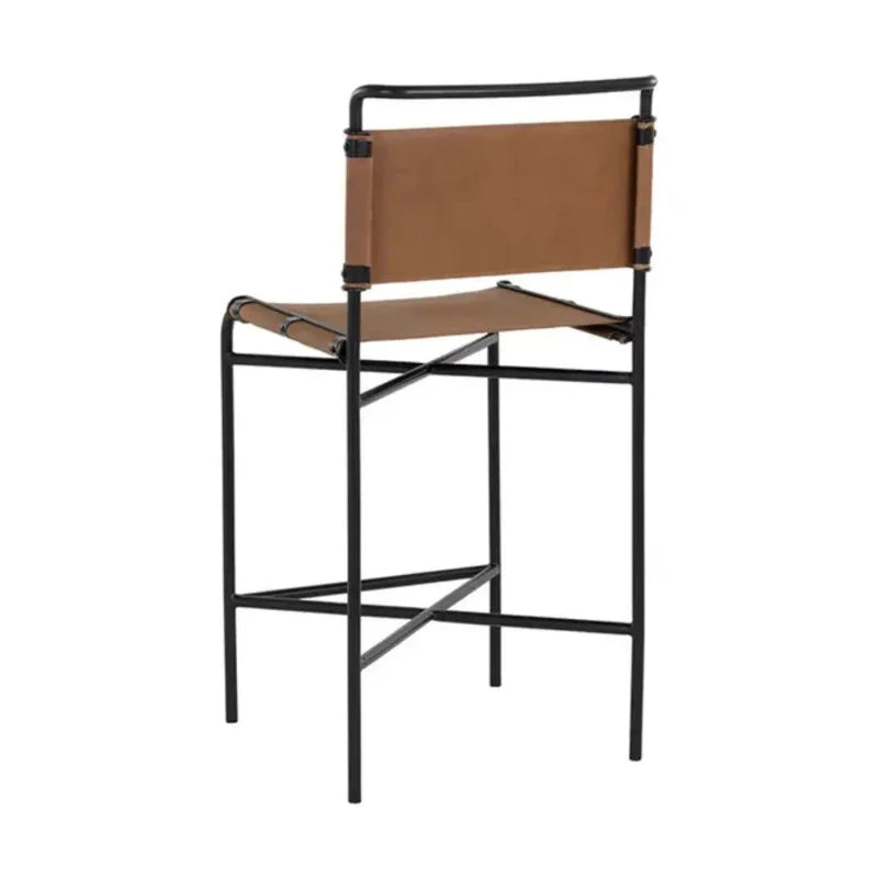 Corrigan Leather Counter Stool-Counter Stools-SUNPAN-LOOMLAN