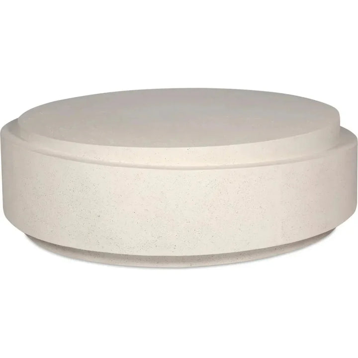 Cosmo Concrete Outdoor Round Coffee Table-Outdoor Coffee Tables-Moe's Home-LOOMLAN
