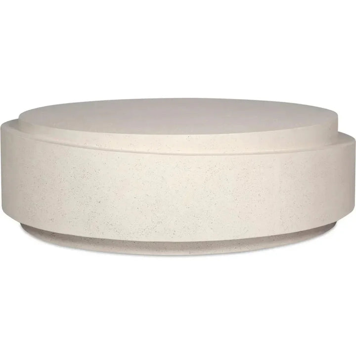 Cosmo Concrete Outdoor Round Coffee Table-Outdoor Coffee Tables-Moe's Home-LOOMLAN