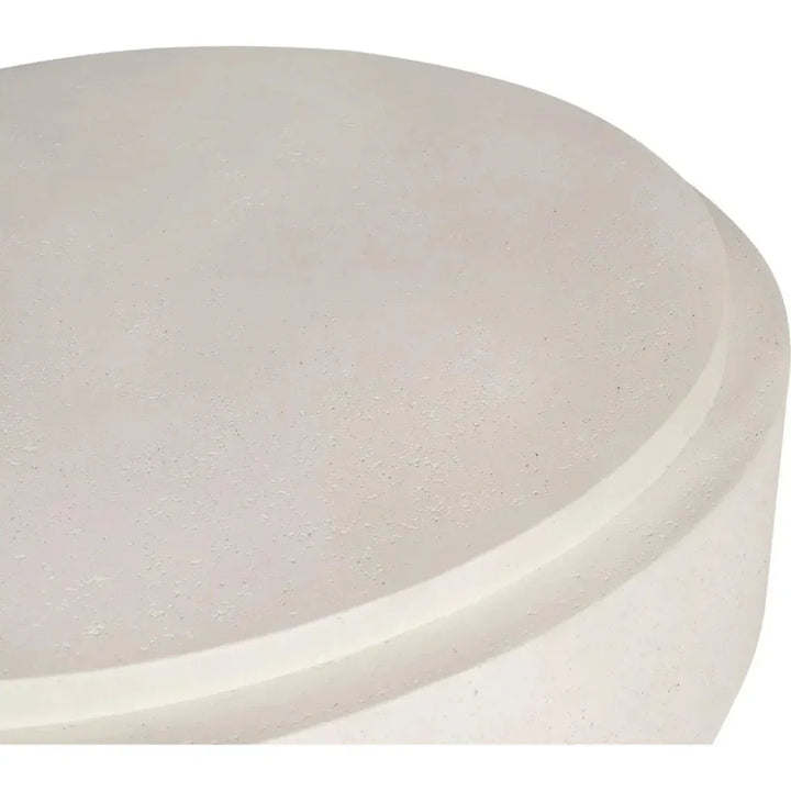Cosmo Concrete Outdoor Round Coffee Table-Outdoor Coffee Tables-Moe's Home-LOOMLAN