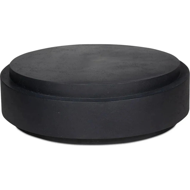 Cosmo Concrete Outdoor Round Coffee Table-Outdoor Coffee Tables-Moe's Home-LOOMLAN