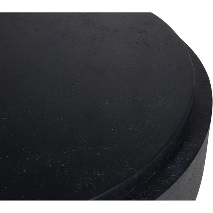 Cosmo Concrete Outdoor Round Coffee Table-Outdoor Coffee Tables-Moe's Home-LOOMLAN