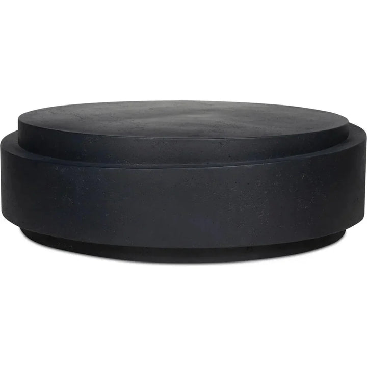 Cosmo Concrete Outdoor Round Coffee Table-Outdoor Coffee Tables-Moe's Home-LOOMLAN