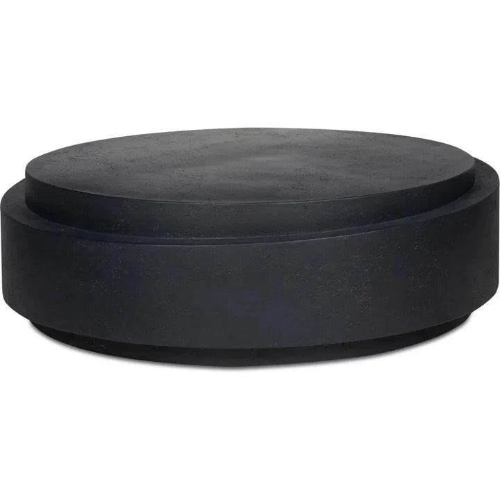 Cosmo Concrete Outdoor Round Coffee Table-Outdoor Coffee Tables-Moe's Home-LOOMLAN
