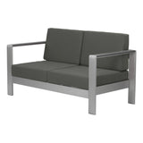 Cosmopolitan Sofa Gray Outdoor Sofas & Loveseats LOOMLAN By Zuo Modern