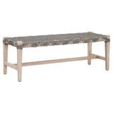 Costa Outdoor Bench Teak Wood Performance Rope Outdoor Benches LOOMLAN By Essentials For Living