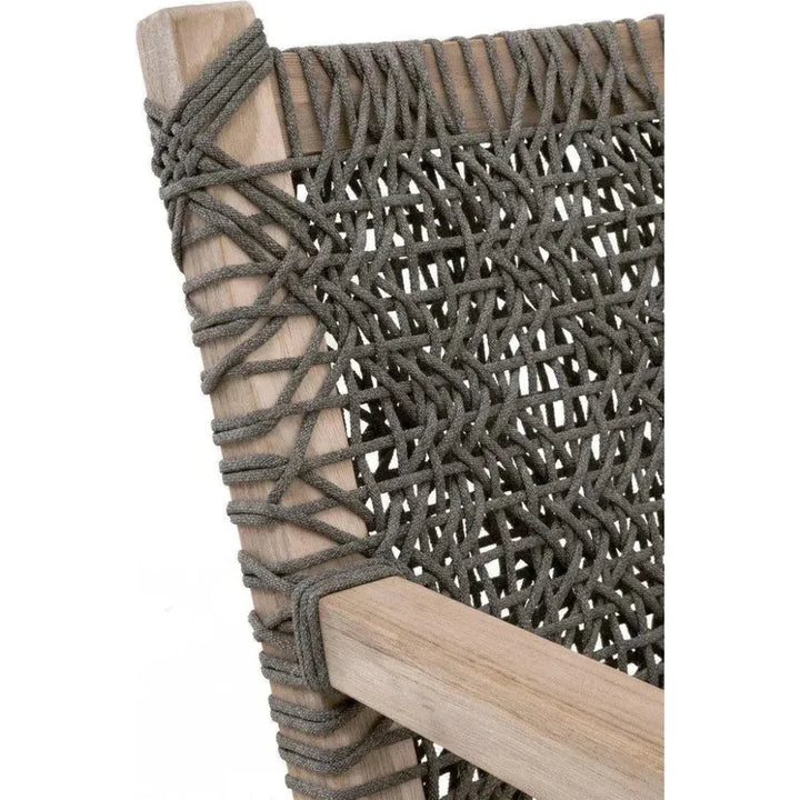 Costa Outdoor Club Chair Gray Teak-Outdoor Accent Chairs-Essentials For Living-LOOMLAN