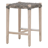Costa Outdoor Counter Stool Teak Wood Performance Rope Outdoor Counter Stools LOOMLAN By Essentials For Living