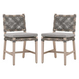 Costa Outdoor Dining Chair Set of 2 Performance Fabric Outdoor Dining Chairs LOOMLAN By Essentials For Living