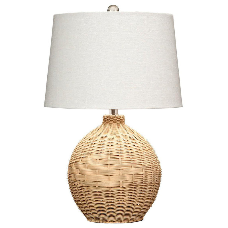 Cottage Beach Decor Natural Rattan Cape Table Lamp Table Lamps LOOMLAN By Jamie Young