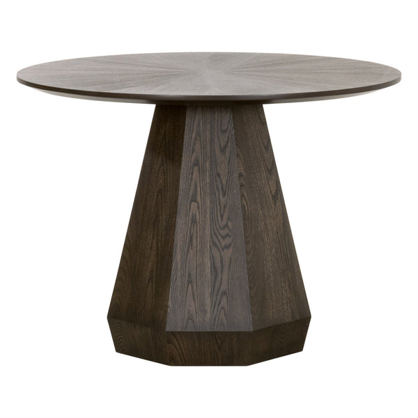 Coulter 42" Round Dining Table Brown Ash-Dining Tables-Essentials For Living-LOOMLAN