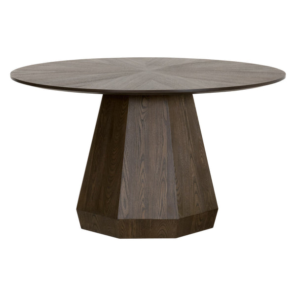 Coulter 54" Round Dining Table Brown Ash-Dining Tables-Essentials For Living-LOOMLAN