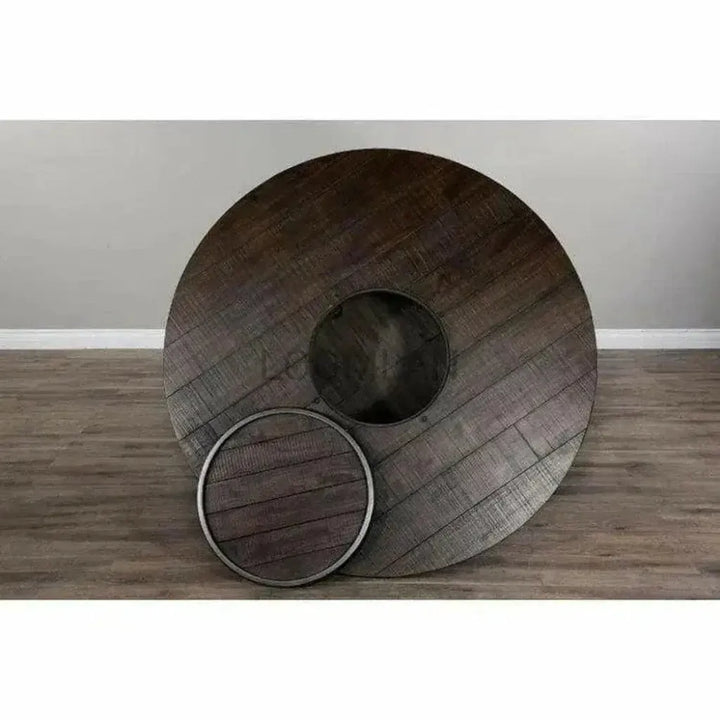 Counter Height Rustic Barrell Pub Table - LOOMLAN - Sunny D - Counter Tables