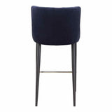 Counter Stool Dark Blue Contemporary Counter Stools LOOMLAN By Moe's Home