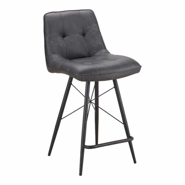 Counter Stool Grey Industrial Counter Stools LOOMLAN By Moe's Home