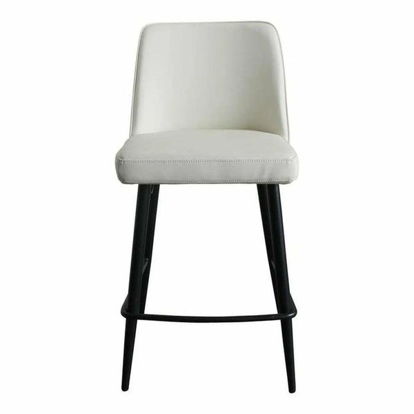 Counter Stool Ivory White Contemporary Counter Stools LOOMLAN By Moe's Home