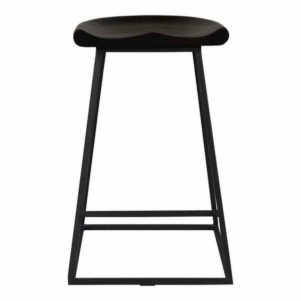 Counter Stool (Set of 2) Brown Industrial Counter Stools LOOMLAN By Moe's Home