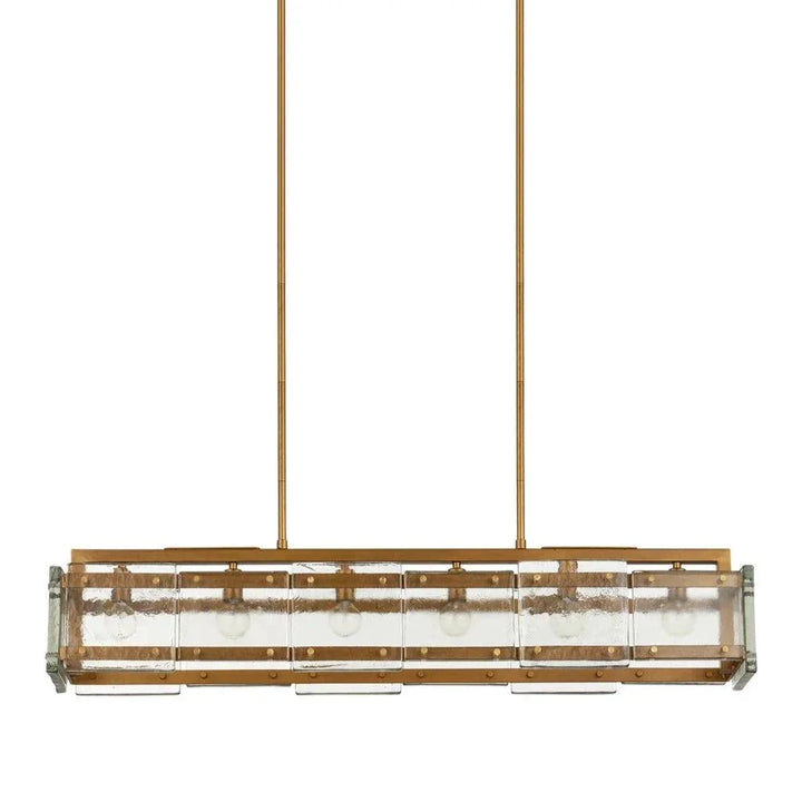 Countervail Rectangular Chandelier - LOOMLAN - Currey & Co - Chandeliers