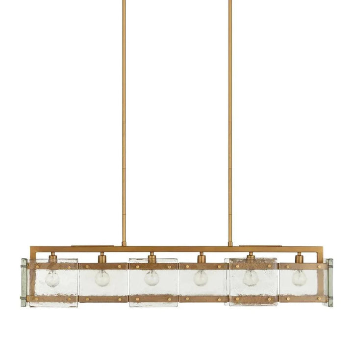 Countervail Rectangular Chandelier - LOOMLAN - Currey & Co - Chandeliers