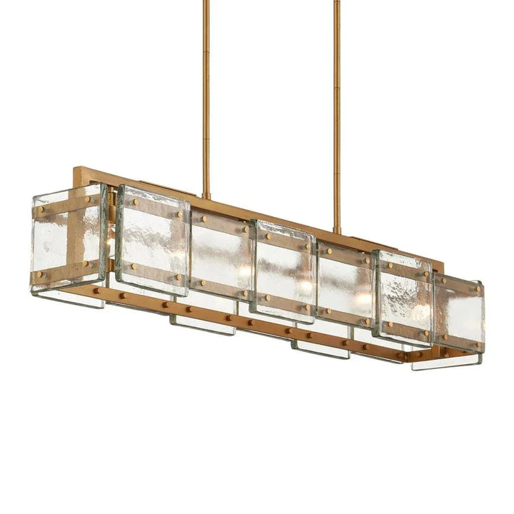 Countervail Rectangular Chandelier - LOOMLAN - Currey & Co - Chandeliers