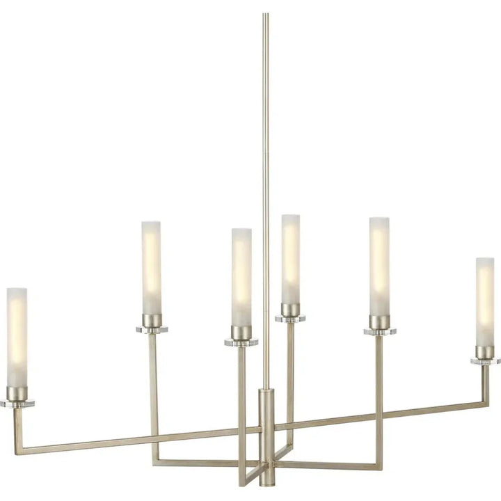 Courante Silver Chandelier - LOOMLAN - Currey & Co - Chandeliers