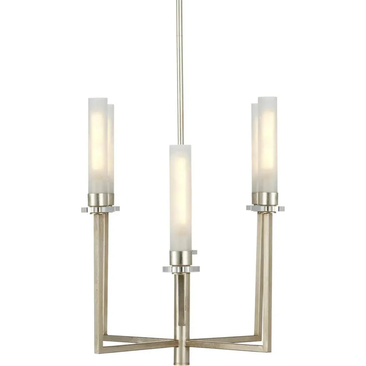 Courante Silver Chandelier - LOOMLAN - Currey & Co - Chandeliers