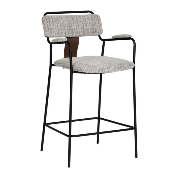 Couva Chenille Fabric Counter Stool 2PC