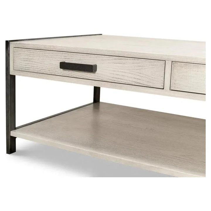 Covet Cocktail Coffee Table With Drawers & - LOOMLAN - Sarreid - Coffee Tables