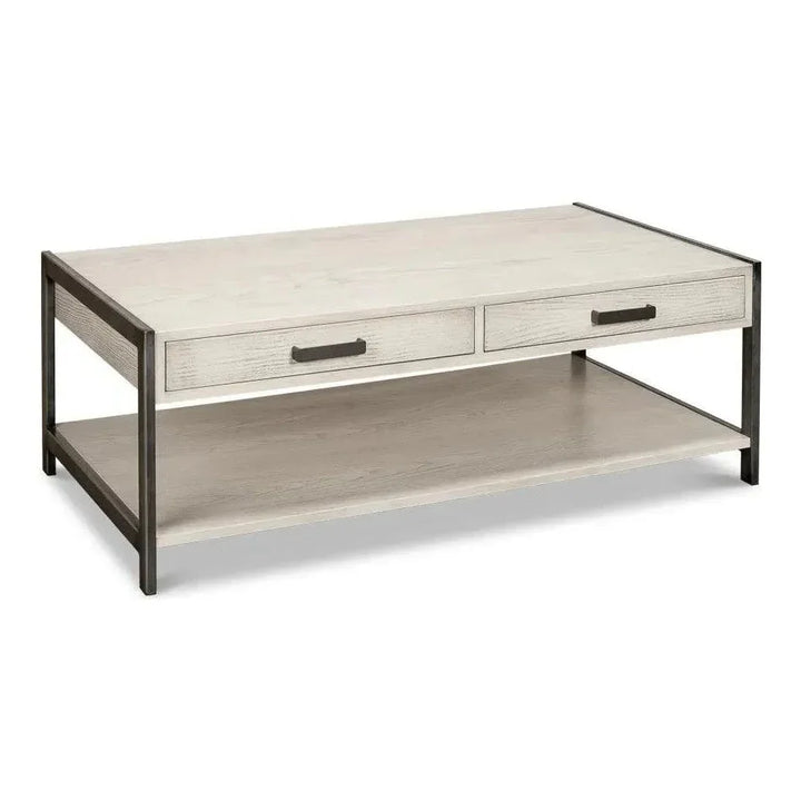 Covet Cocktail Coffee Table With Drawers & - LOOMLAN - Sarreid - Coffee Tables