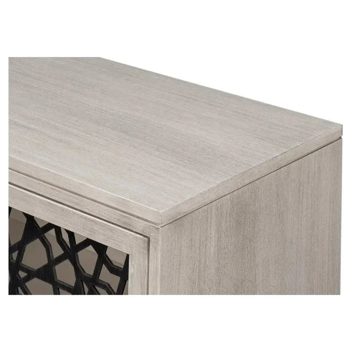 Covet Door Two Tone Accent Cabinet - LOOMLAN - Sarreid - Accent Cabinets