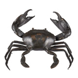 Currey & Co-Crab Bronze Dark Brown Polished Sculpture-Statues & Sculptures-LOOMLAN