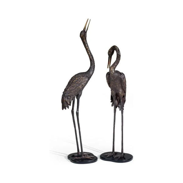 Cranes Aluminum Handmade Sculpture - LOOMLAN - Wildwood - Statues & Sculptures