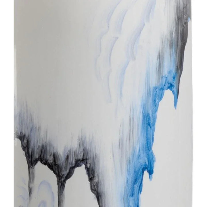 Crawford Ceramic Cylinder Hand - Painted Table Lamp - LOOMLAN - Chelsea House - Table Lamps