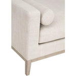 Cream Chaise Lounge Living Room Solid Frame