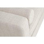 Cream Chaise Lounge Living Room Solid Frame