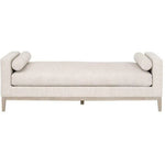 Cream Chaise Lounge Living Room Solid Frame