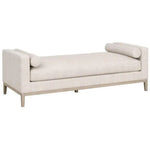 Cream Chaise Lounge Living Room Solid Frame