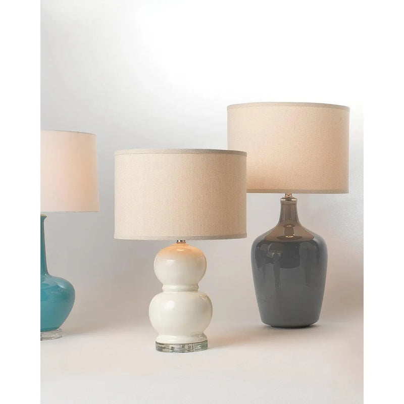 Cream Glass Bubble Table Lamp