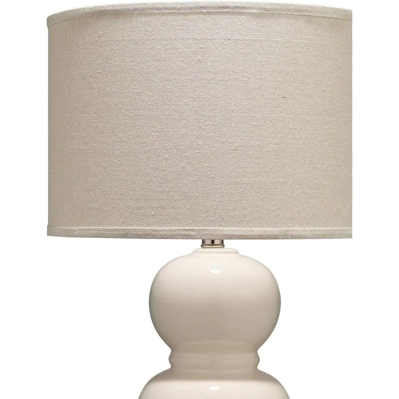 Cream Glass Bubble Table Lamp